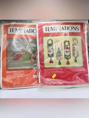 Temptations Holiday Door Knob Hanger Set &Fall Halloween ensemble set of 9pieces